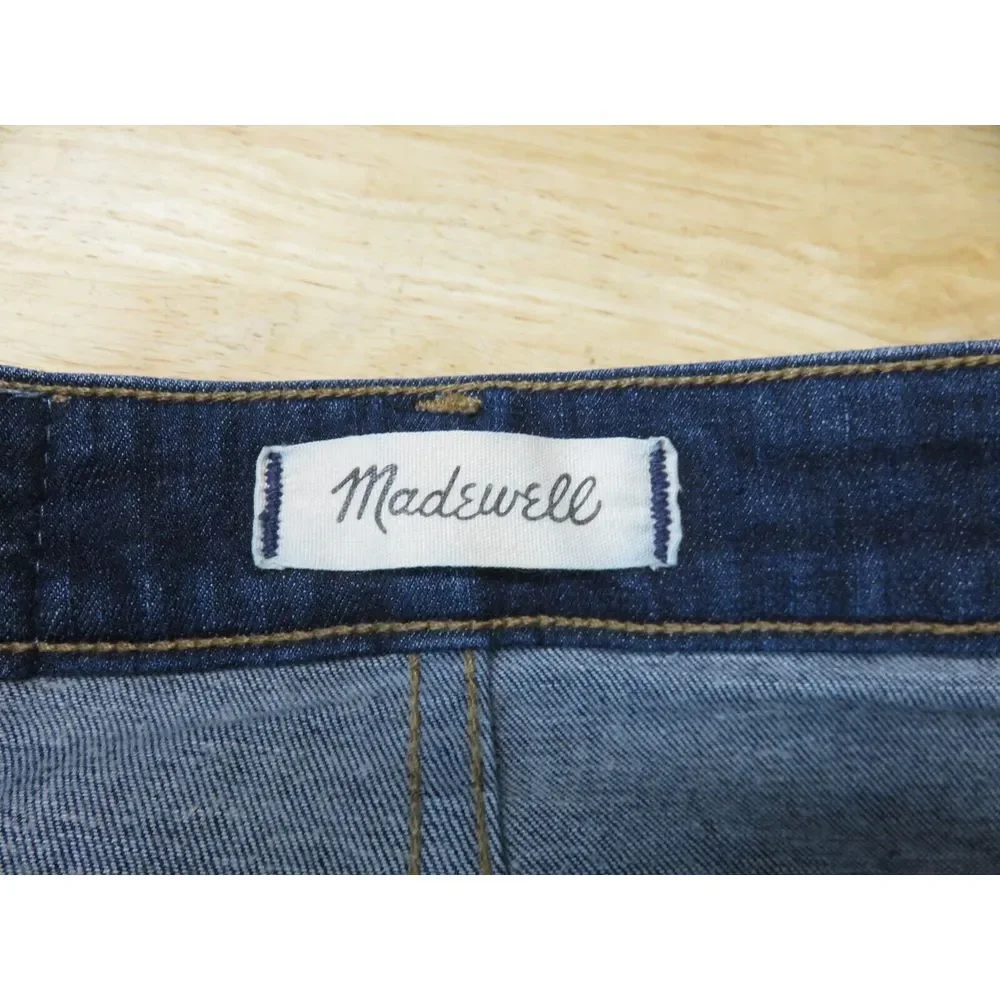 Womens Madewell Curvy High Rise Skinny Jeans Size 24 Dark Wash Blue Denim Pants‎